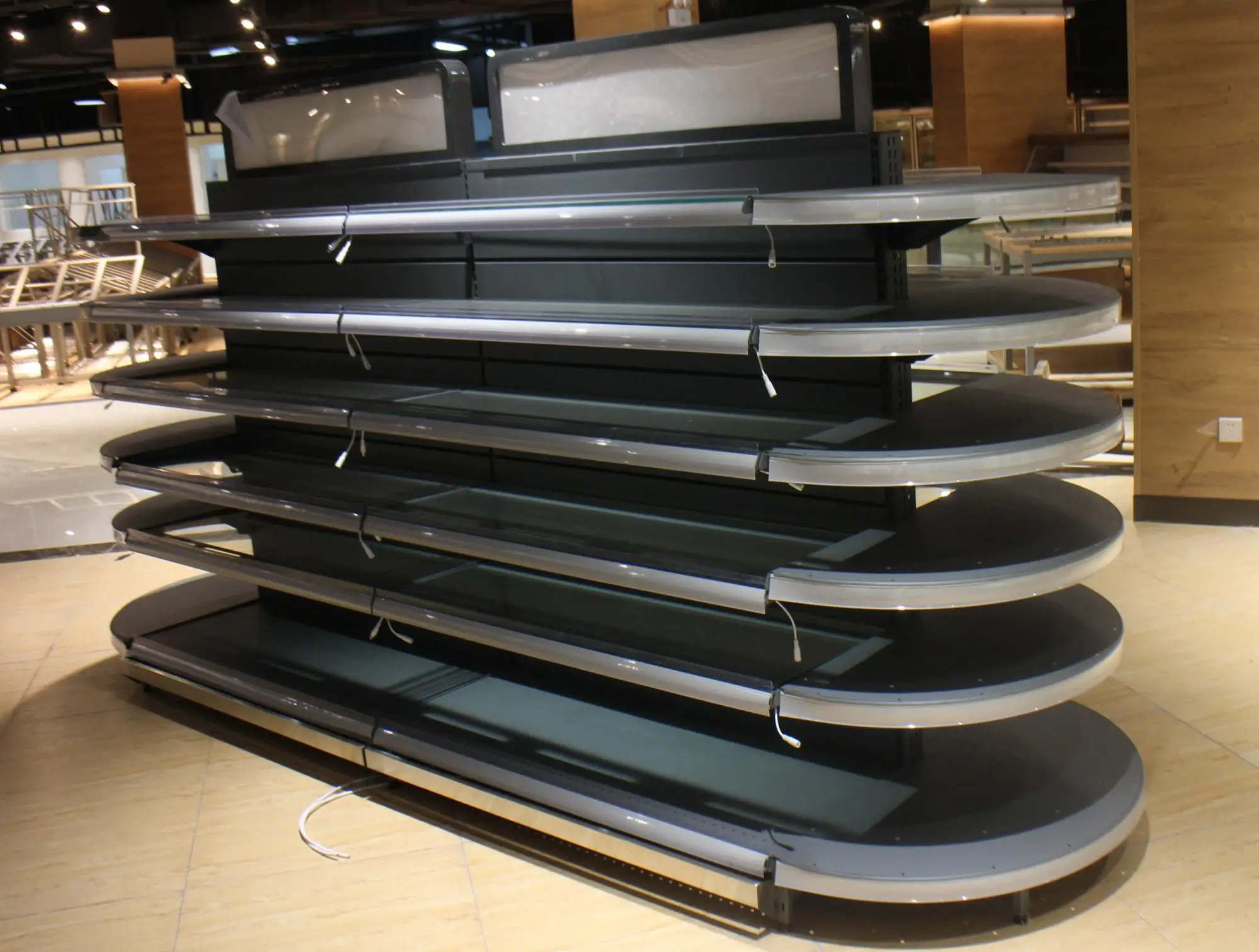 Factory Sale Heavy Duty Doublesided Gondola Used Supermarket Shelves