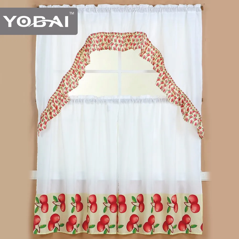 Design Latest Designs 2015 Japanese Style Kitchen Printed Curtains