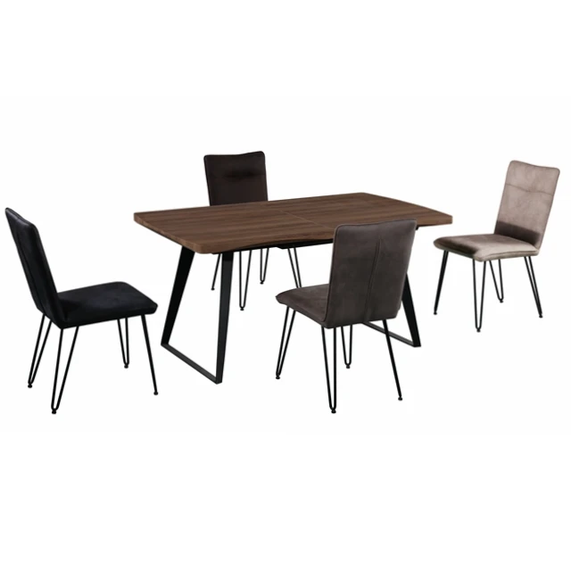 Modern MDF high quality dining table with 3D paper finish