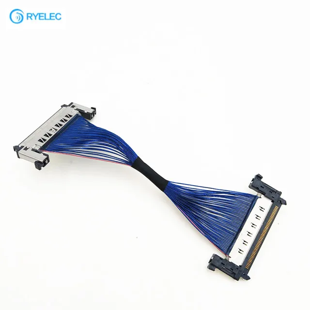 Blue Coaxial Micro 51pin Male Jae Fire51cl To Male Jae Fire51cl 0.5mm