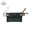 New design simple leather organizer front pocket minimalist slim wallet card case key holder