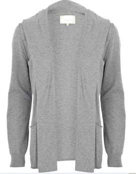 Men's Light Grey Hooded Cardigan - Buy Cardigan With Hood,Knitted ...