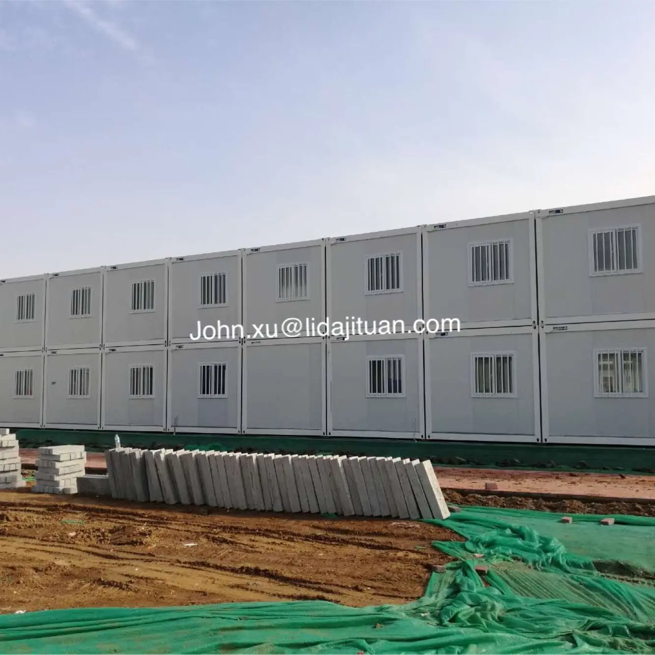 Construction site worker accommodation camp