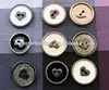 28L enameled resin button with heart-shaped in mid and 2holes