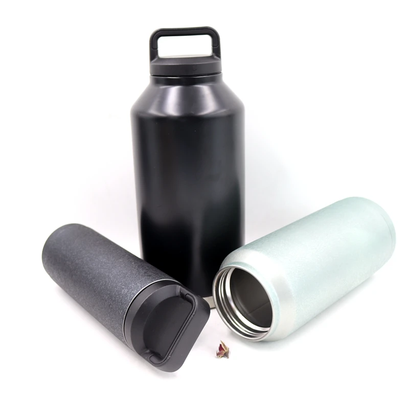 64 Oz Vacuum Insulated Water Bottle,18/8 Stainless Steel Double Wall Thermos Vacuum Flask For