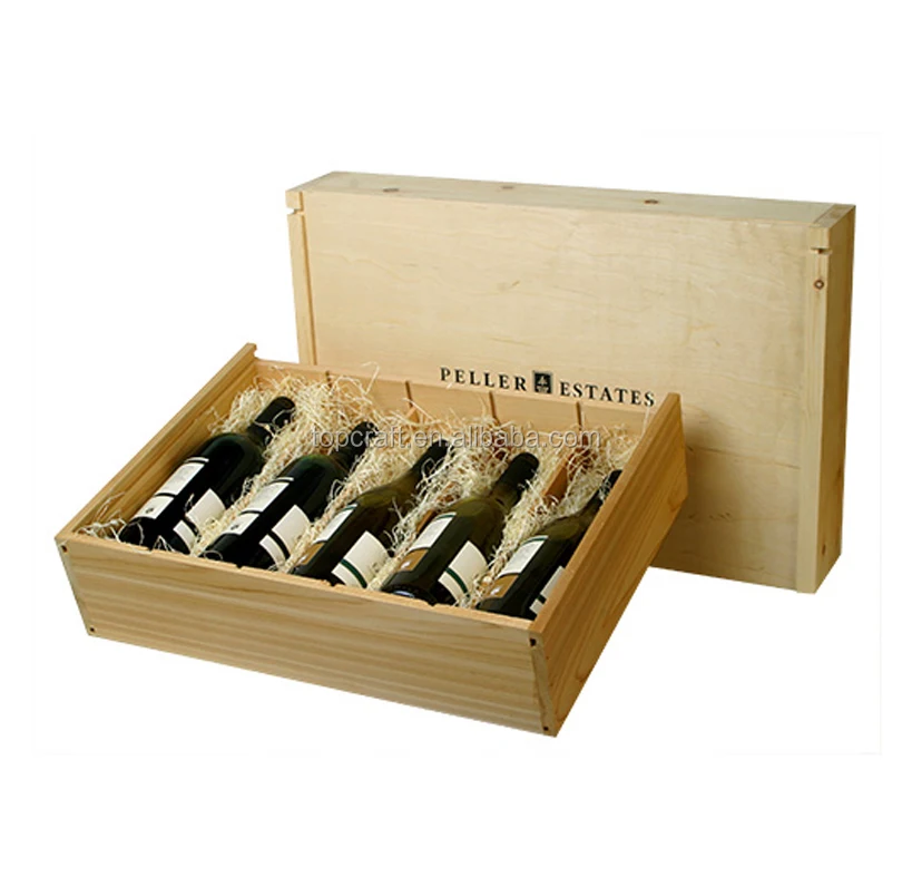 Cheap Natural Solid Wood 6 Bottles Wine Box Buy Wooden Wine Box,6
