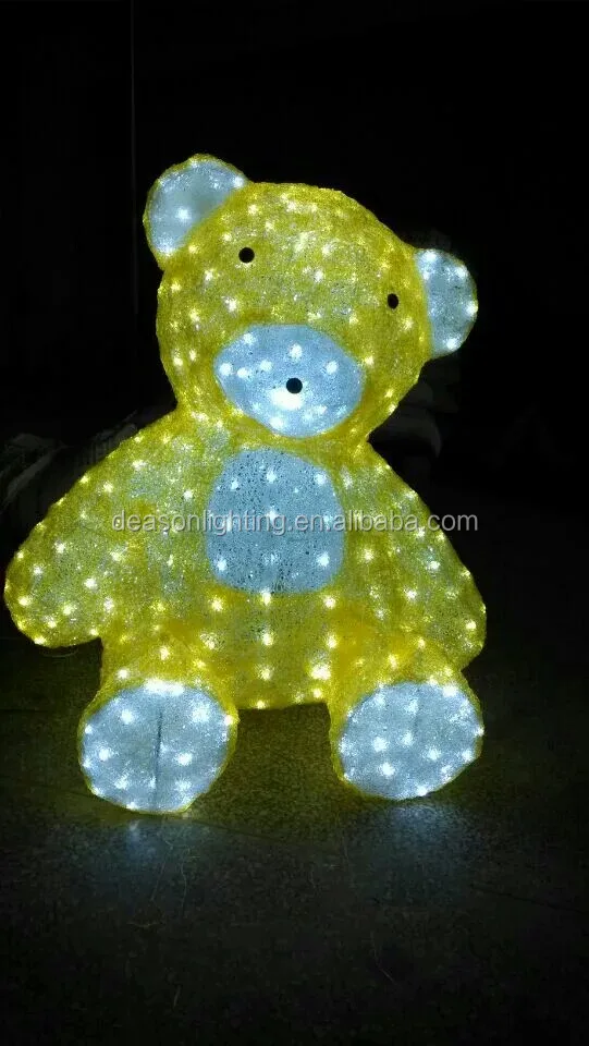 lighted christmas bear outdoor