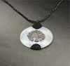 China wholesale custom cheap shell micro paved pendant