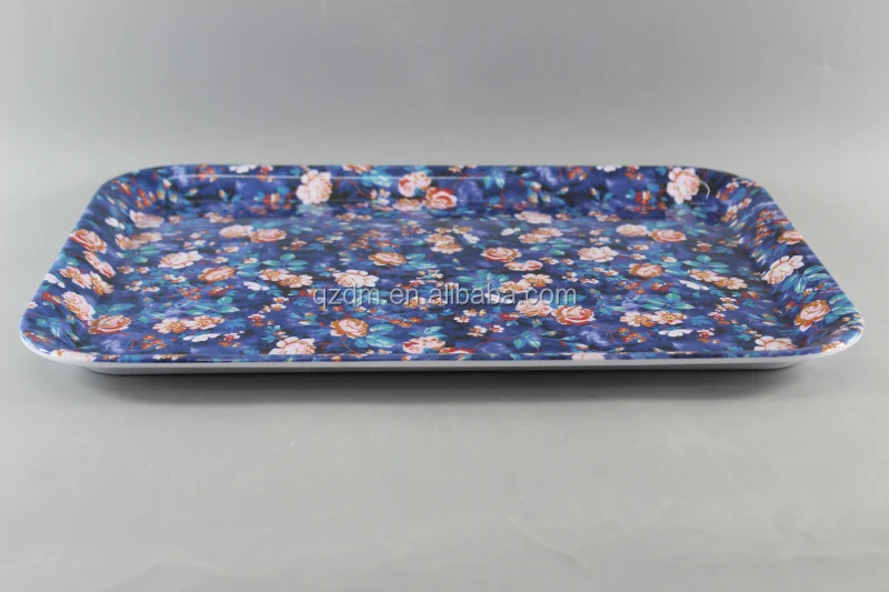 Flower Print Melamine Food Tary Plastic Fruit Tary Top grade