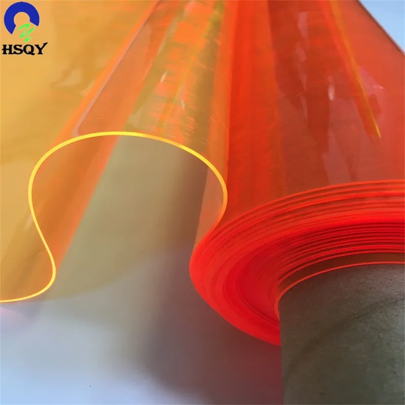Colorful Flexible Pvc Sheet With Fluorescence 3mm Soft Pvc Film Roll