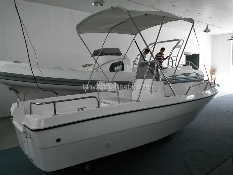 Liya 5m Small Fiberglass Deck Boats Fast Fishing Panga Boat Fiberglass