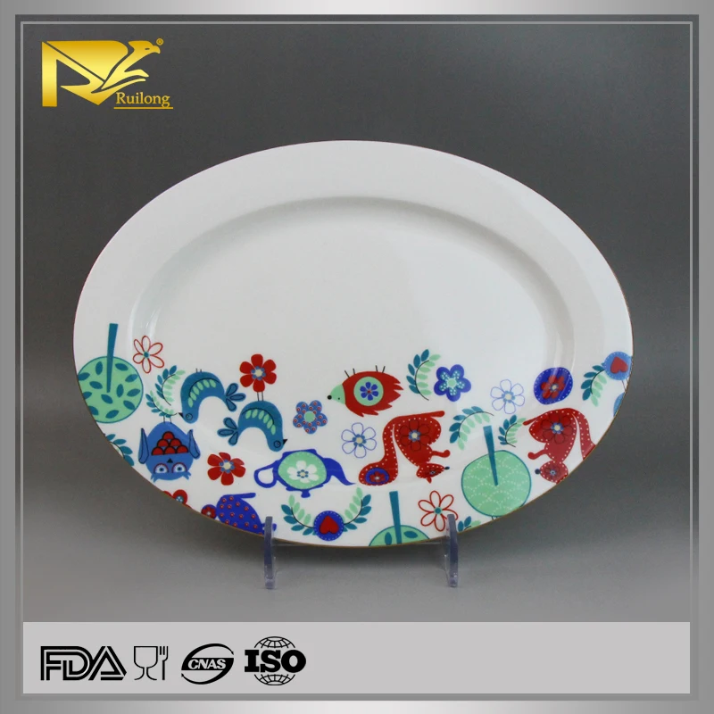 China Supplier Decal Ceramic Oval Dinner Plates,Bulk White Dinner ... China Supplier Decal Ceramic Oval Dinner Plates,Bulk White Dinner ...