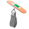 Superior digital luggage scale comfortable handle and steel hook LED Display 50kg hanging scale, travel scale