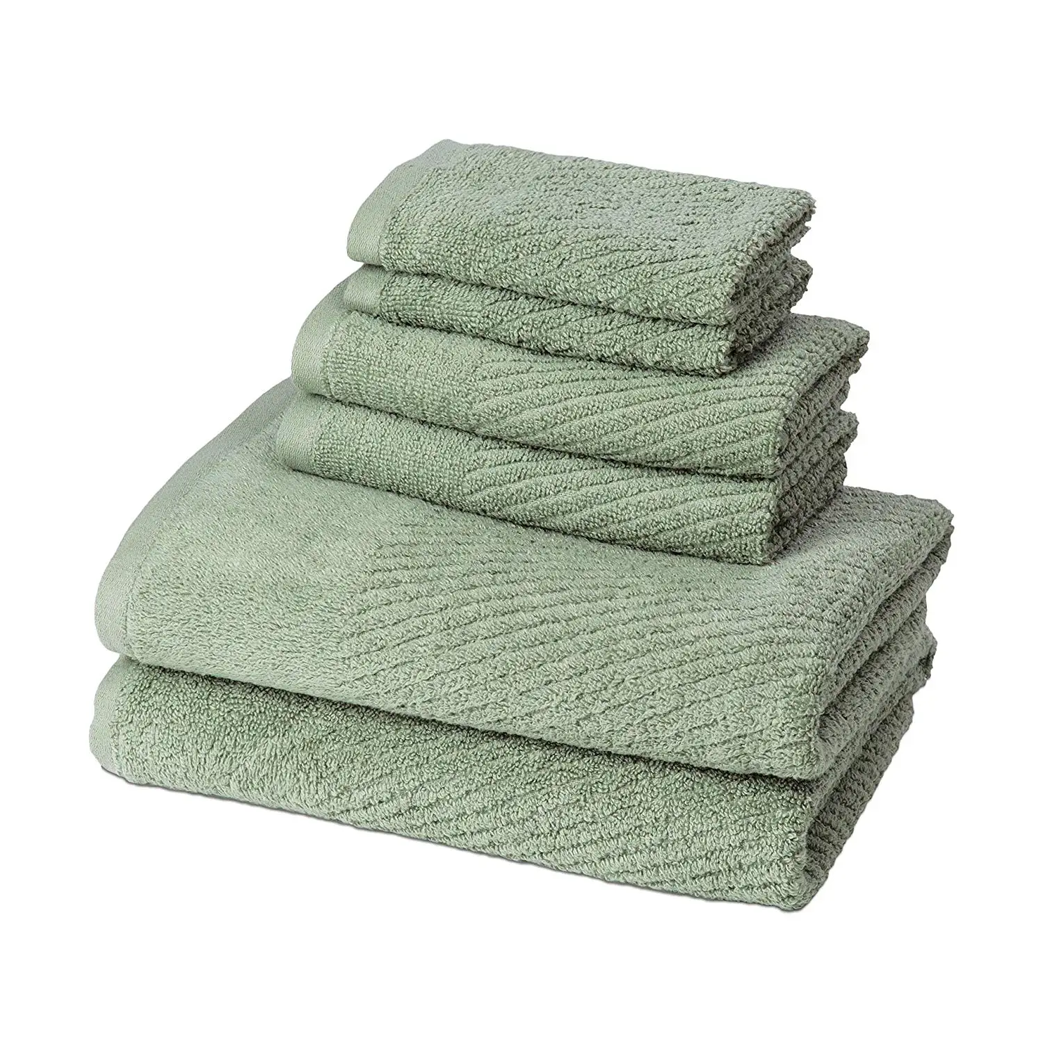 Buy Two Piece Vibrant Hunter Green Bath Towels Set, Anti