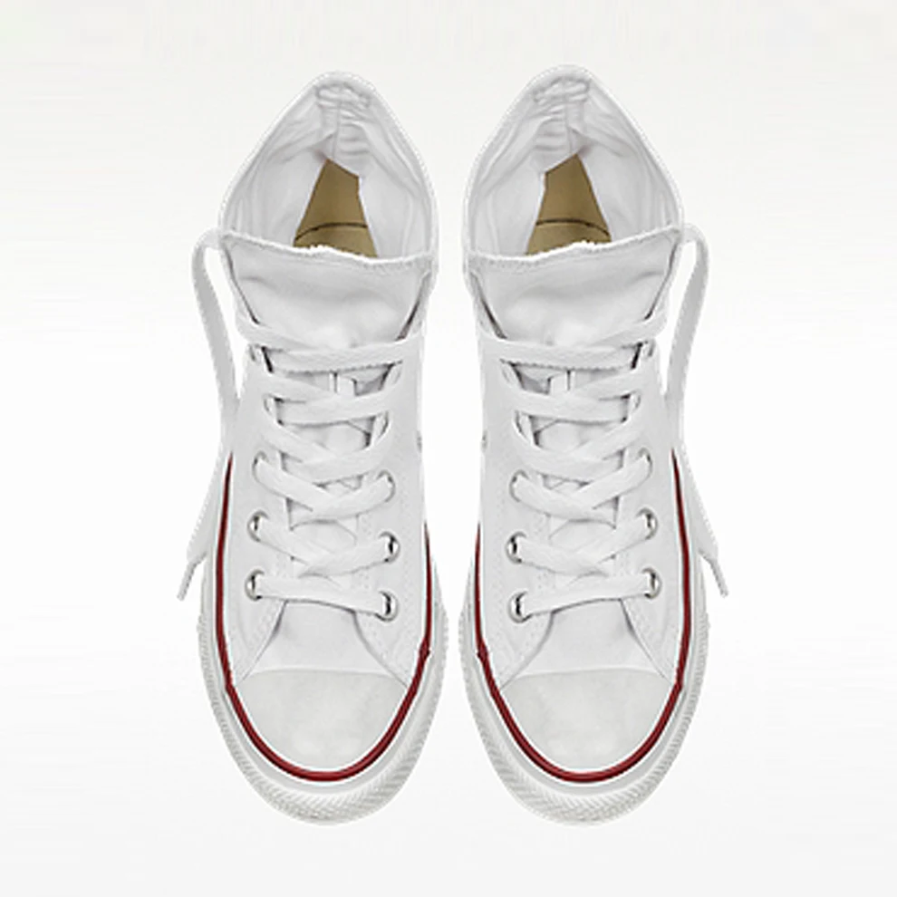 blank white canvas shoes