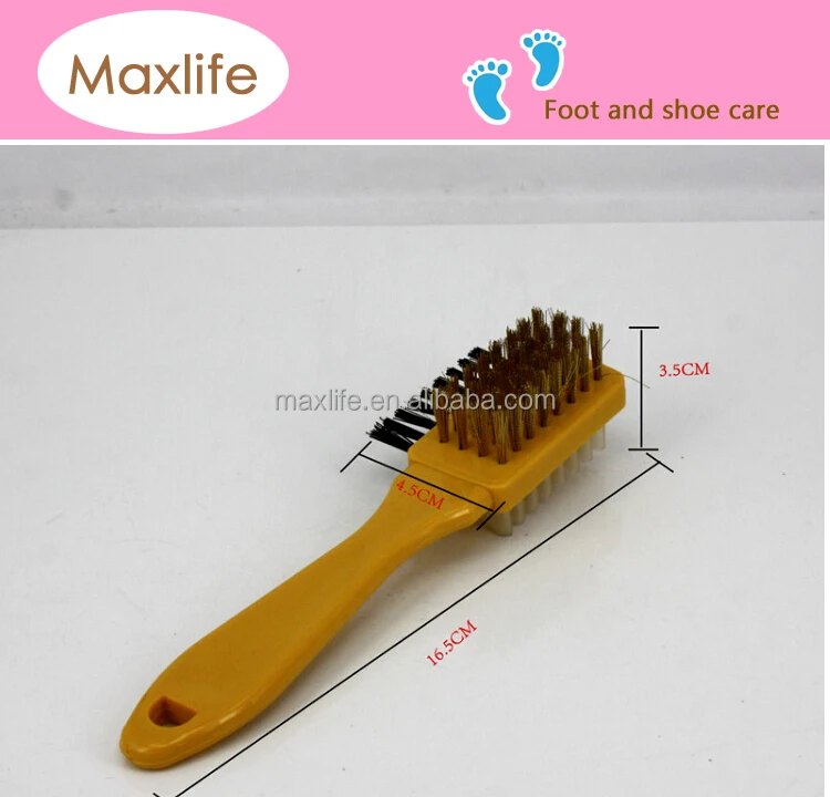 Gold Plastic Handle Br Suede Shoe Brush Plastic Handle Br Suede Shoe Brush