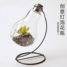 Free Shipping hanging glass balls bubble round pots flower vases terrarium candle holder for christmas wedding decorations 012