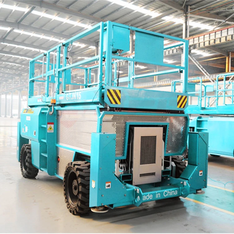 Self Propelled Scissor Lift Rough Terrain 15m From Henan Buy Self