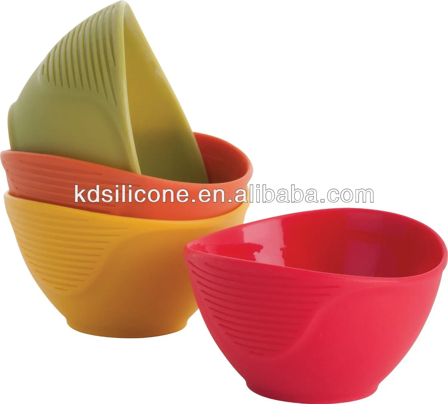 large silicone mixing bowls