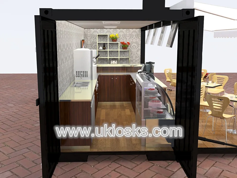 Outdoor Ice Cream Shop Container Coffee Shop Design For Sale - Buy