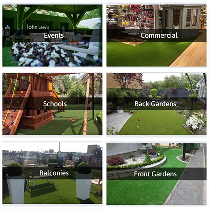 Cheap Artificial GrassOaks 30mmAstro Realistic Garden Turf Fake Lawn