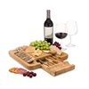 New Product Kitchen Service Wood Cheese Board with Cutlery Set