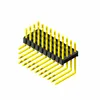 Right angle 3.96mm 5.08mm pitch pin header socket DIP type multi rows