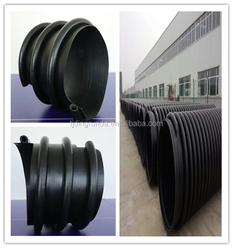 Sn4 Sn8 8 Inch Corrugated Drain Pipe Hdpe Plastic Culvert Pipe Prices