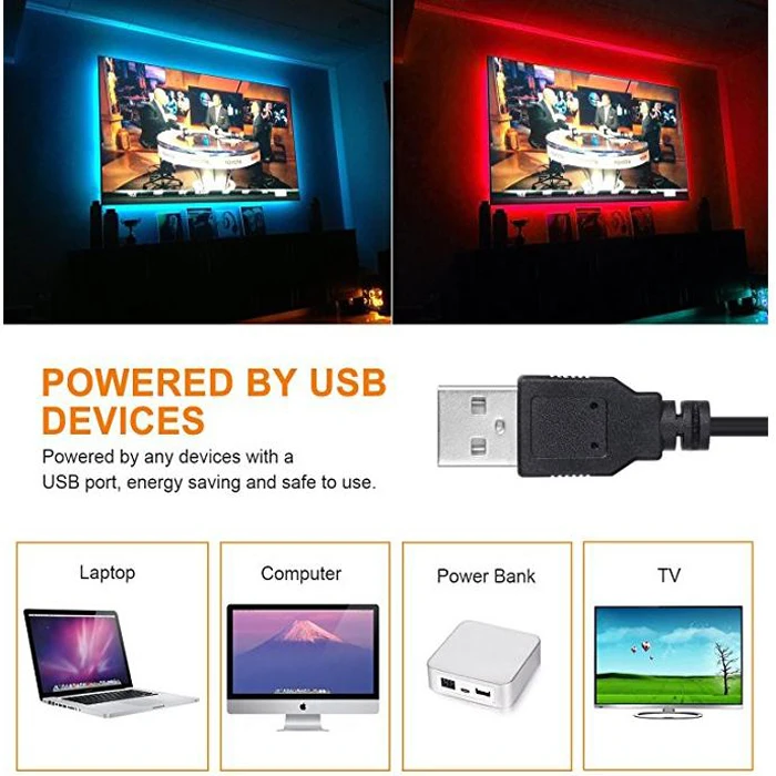 goldmore tv led strip lights multicolor led tv backlight strip usb powered waterproof dimmable outdoor led light strip for hdtv buy led strip