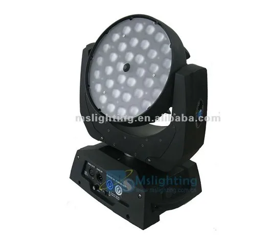 36pcs 18W 6IN1 RGBWAUV Multi-Color DMX512 LED Zoom Moving Head Stage Light