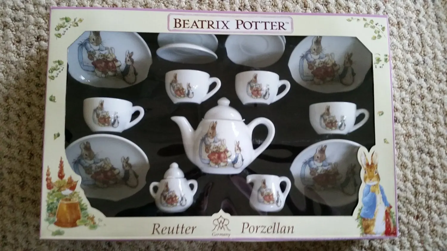 beatrix potter childrens tea set