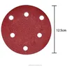 6 Holes Sanding Discs 5 Inch Hook and Loop 40/ 60/ 80/ 120/ 180/ 240 Grit Sandpaper Assortment for Random Orbital Sander
