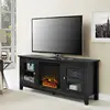 Roll Top Lap Top Price Living Room Furniture TV Stand Cabinet Andrea Media Console with Fireplace
