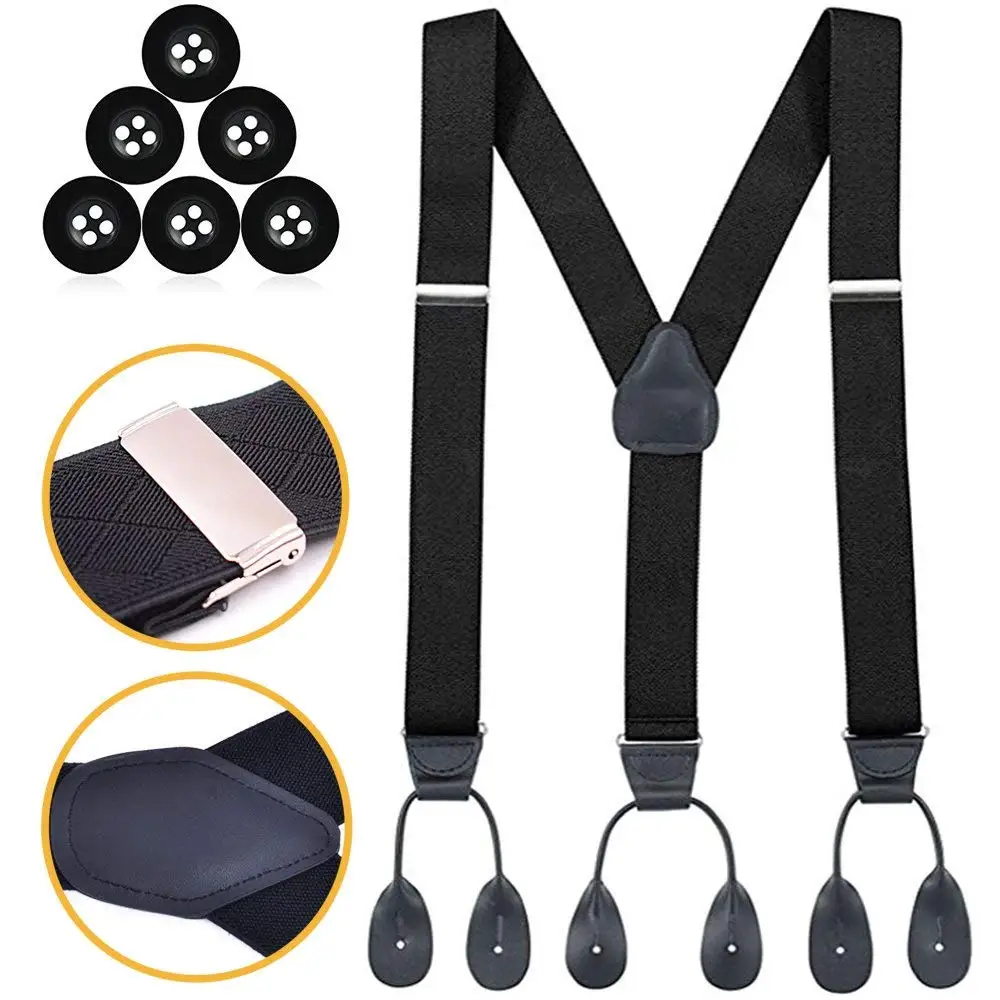 Homyl Suspenders 3 Clip Adjustable Shirts Kids Suspenders for Baby Boys Girls Webbing Suspenders