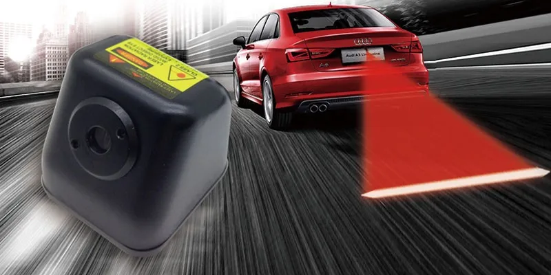 LED AUTO STOP Laser Luce Proiettore posteriore luce del freno anti-collisione Lampada STOP