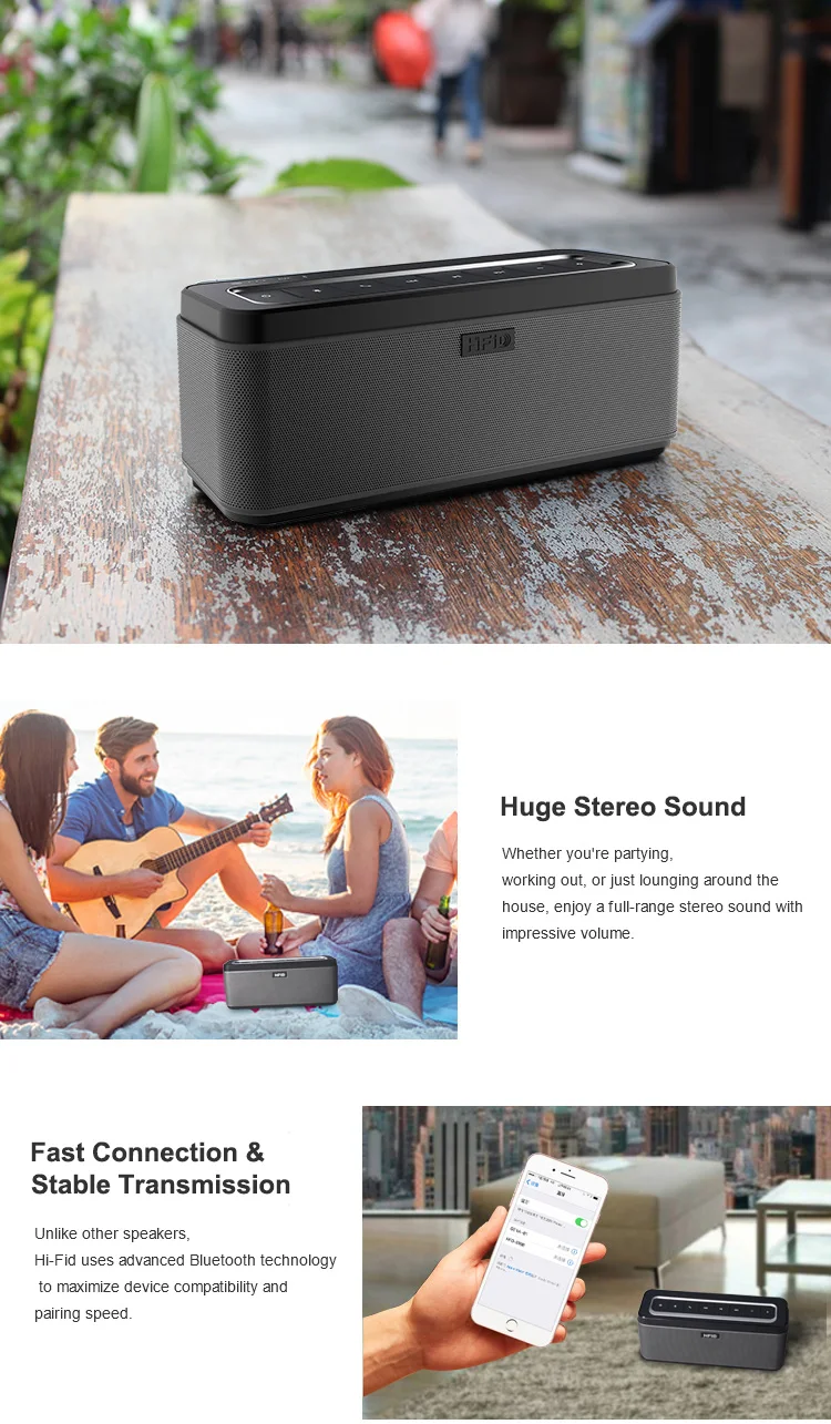 Hi-Fid Professional Factory Portable Bluetooth Speaker - ANKUX.COM