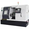 SL50 turret type cnc lathe machine slant bed auto lathe