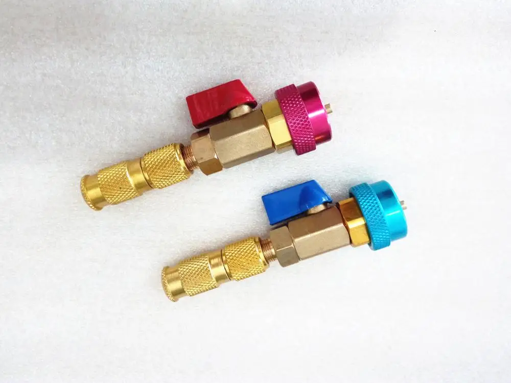 Ac Air Condition Adjustable R134 R12 Valve Core High Low Coupler Quick