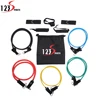 11PCS fitness latex bands resistance bands exercise set