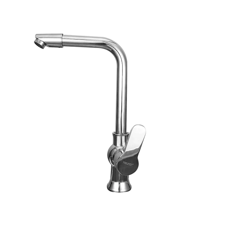 wholesale fancy flexible water-saving single handle brass kitchen faucet