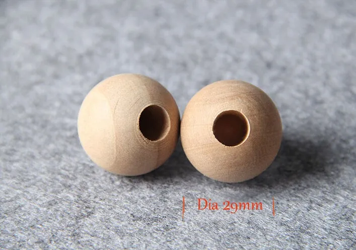 Hot Sale Dia29mm Small Wooden Knob For Dresser Drawers Kitchen