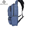 Wholesale Custom Fashion Sky Blue Vintage Camping Backpack Supplies Canvas Bag