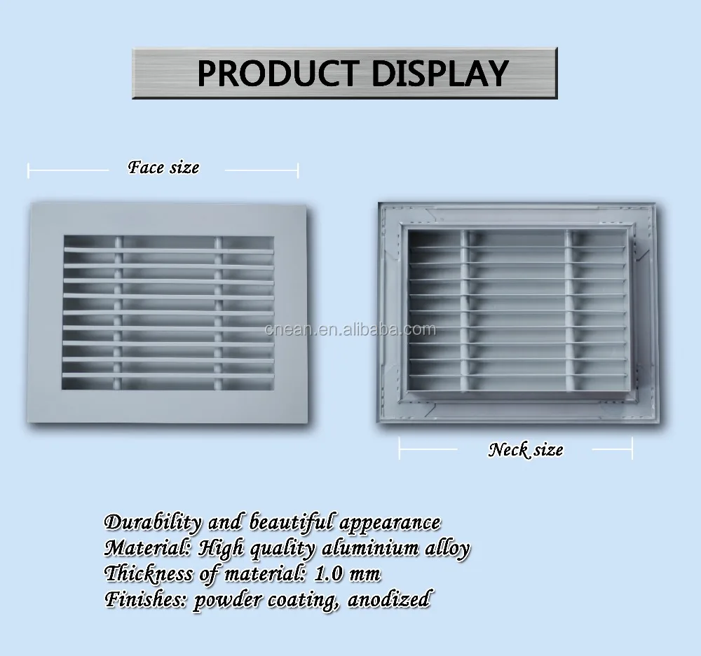 Aluminum Hvac Vent Lover Grilles Buy Aluminum Hvac Grilles,Vent Grilles,Louver Grilles Product