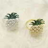 Modern Fruit Metal Bead Pineapple Napkin Ring Wedding Napkin Holder