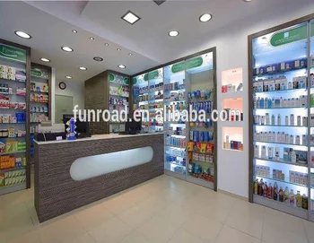 Fashion Acrylic Gondola Pharmacy Store Design For Medical ...