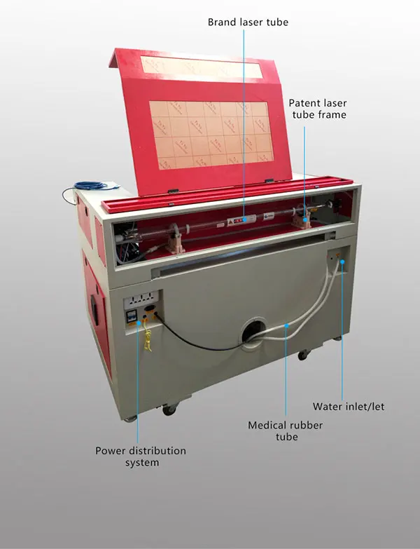 6090 Plastic Name Tags Laser Engraving Machine Acrylic Name Plate Laser