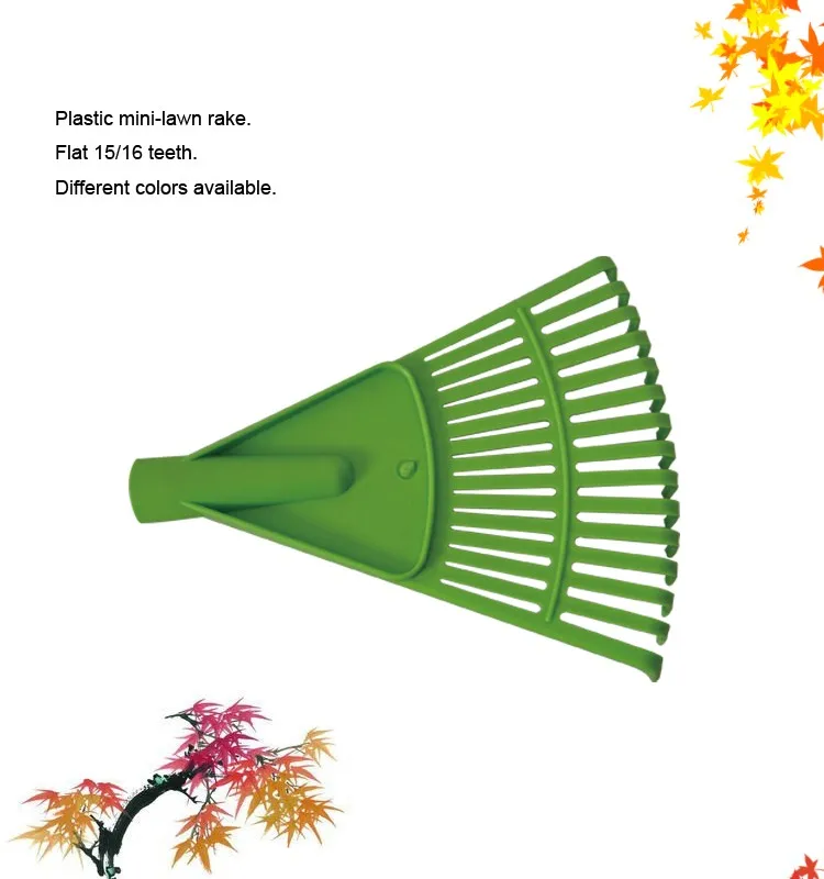 22 Tines Reinforced Plastic Rake With Long Handle Buy Plastic Rake