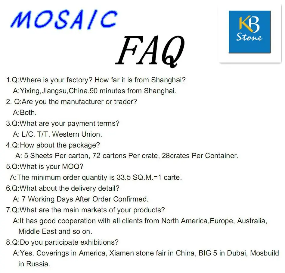 Ming Green Marble Mosaic Tile irregular shape floor tiles