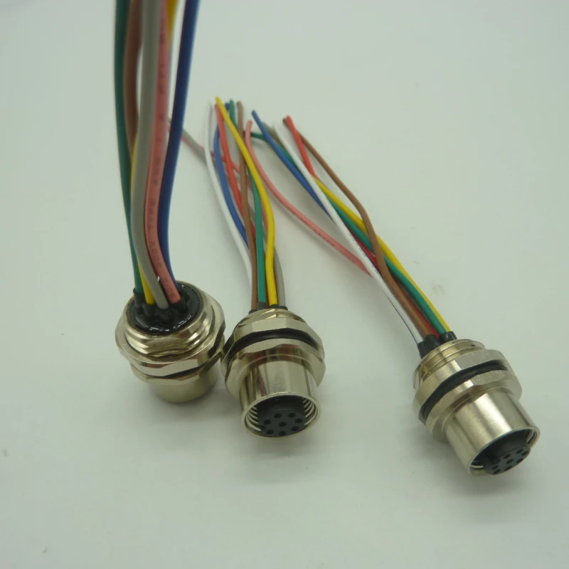 B Code Electrical Wire Harness Assembly Adapter Male To Rj45 M12