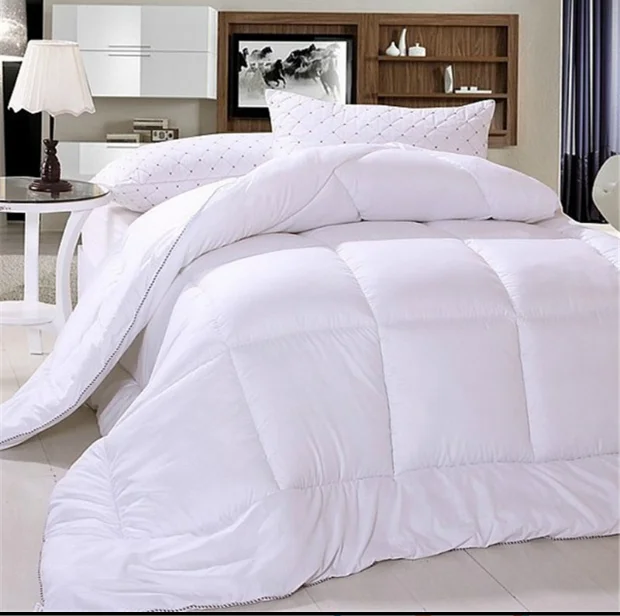 100 Cotton Inflatable Plain Microfiber Filled Comforters Duvets